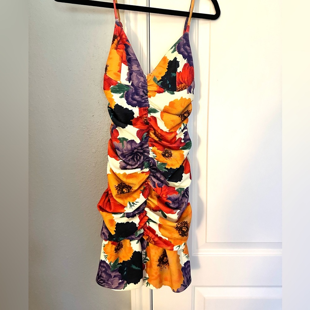 ASOS floral cinched mini